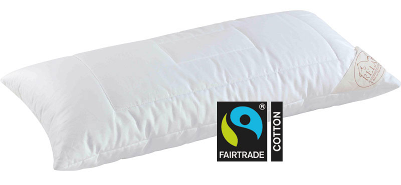 The outer fabric of the Tencel pillow is cotton-satin with aloe vera, the filling 100 % lyocell (Tencel).